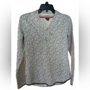 Eddie Bauer Gray and White Patterned Jacket
